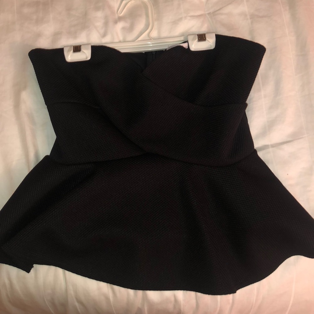 Flattering black peplum
